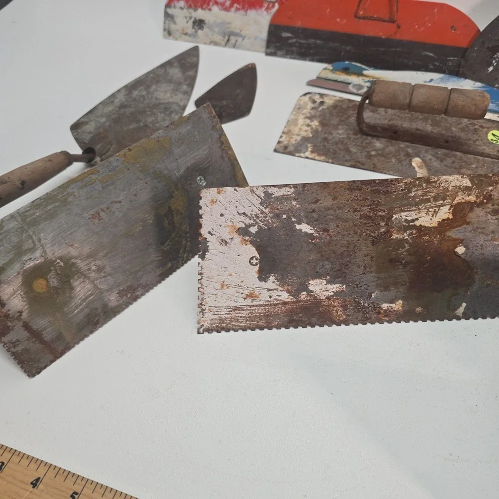 Marshalltown & Other Brands Finishing Tool Lot Trowels, Float & Edger 12 Pieces